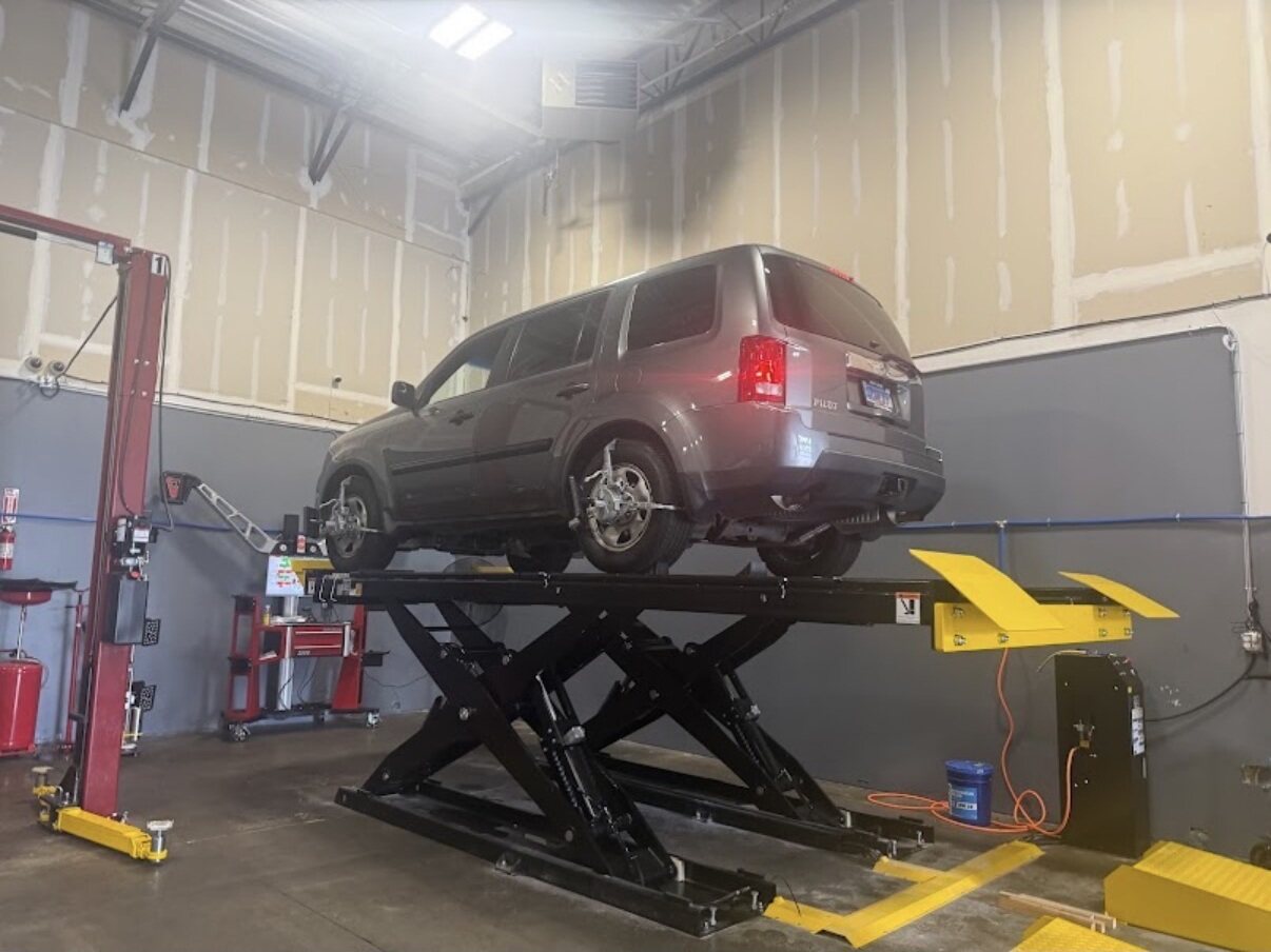 Workshop bay at Nestor Auto Repair in Sterling, Virginia